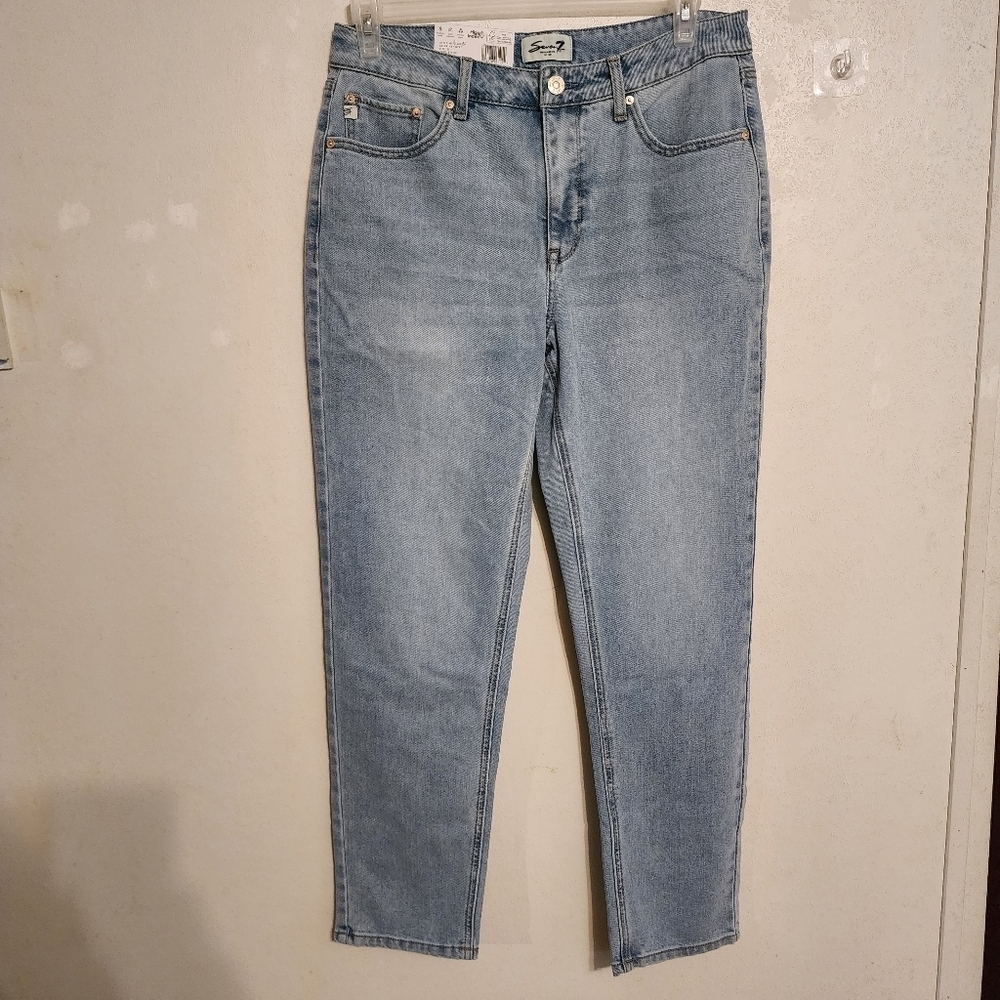 Seven7 90s High-Rise Straight Jeans Size 10 In Key West NWT, Inseam 29"